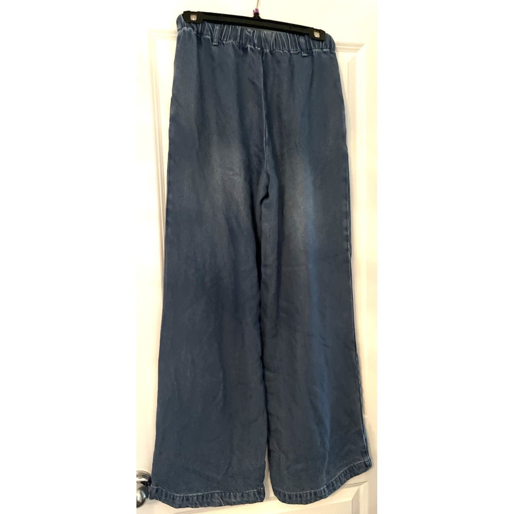 YFB Young Fabulous & Broke Pull On Wide Leg Tencel Jeans Women's Elastic Waist S - Picture 3 of 5